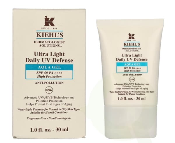 Kiehl's D.S. Ultra Light Daily UV Defense Aqua Gel SPF50 30 ml