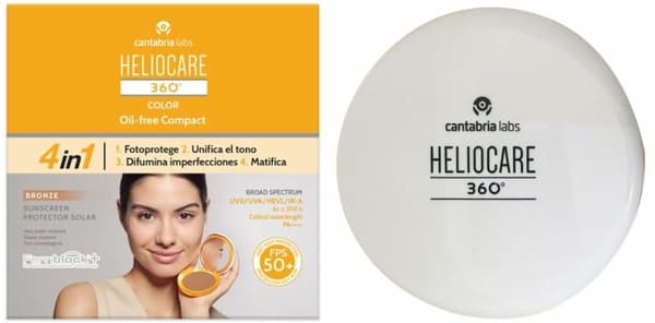 Sun Protection with Colour Heliocare 360 Compact Oil-Free Bronze SPF 50+ 10 g