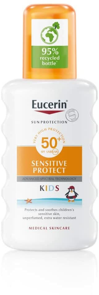 Body Sunscreen Spray Eucerin SENSITIVE PROTECT KIDS Spf 50+ 200 ml