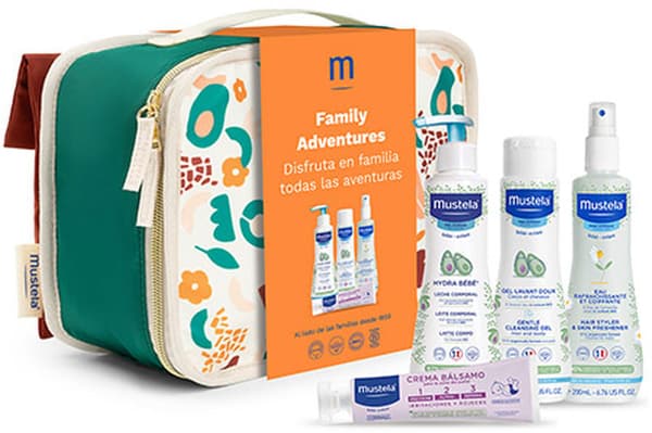 Mustela Family Adventures Terracotta Suitcase 5 pcs