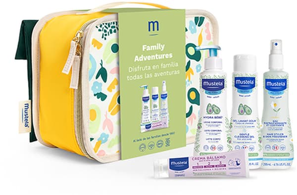 Mustela Family Adventures Pastel Suitcase 5 pcs