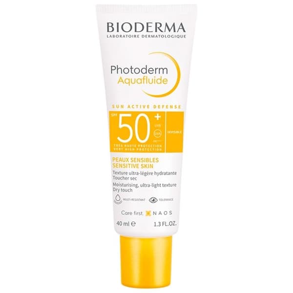 Solfaktor - Bioderma - Photoderm Aquafluide - SPF50 - 40 ml - Icke fet - Flytande textur