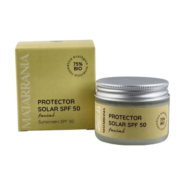 MATARRANIA - Ekologisk SPF 50 ansiktssolkräm 30 ml kräm