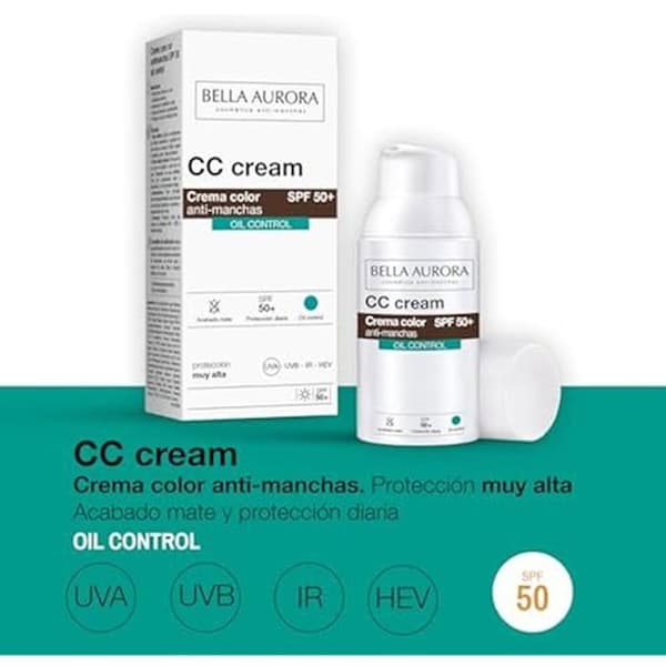 Cc Cream Anti-Manchas Oljefri Spf50 30 Ml