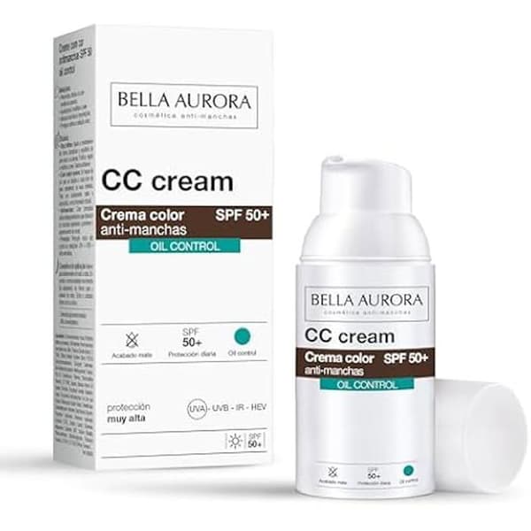 Cc Cream Anti-Manchas Oljefri Spf50 30 Ml