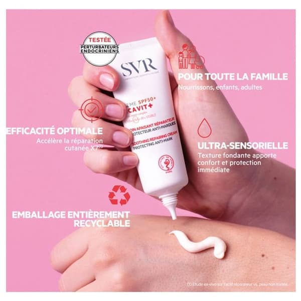 Cicavit+ SPF50+ reparationskräm - SVR - 40ml - Anti-märken - Anti-irritation - Anti-rodness