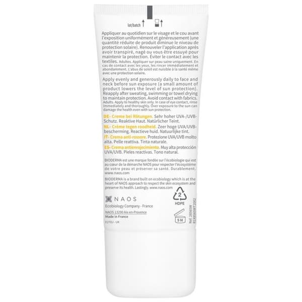 Bioderma Photoderm Färgad Kräm Anti-Rodnad Reaktiva Huden Spf50+