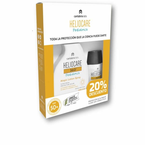 Ansiktssolkräm Heliocare Pediatrics Protector Solar Pistola Lote 2 Delar