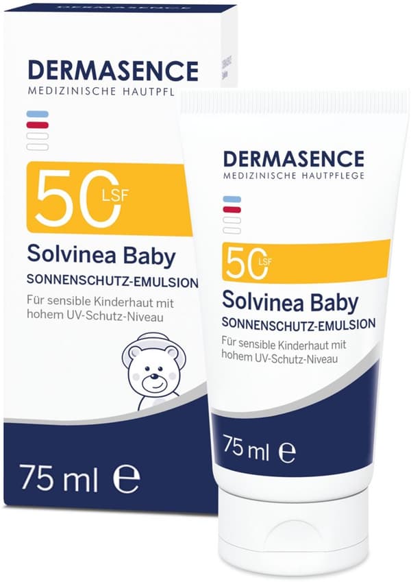 Dermasence Solvinea Baby sunscreen emulsion SPF50+, 75 ml