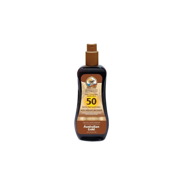 Australian GoldAustralian Gold - Solskydd SPF50 Spray Gel m. Instant Bronzer 237 ml