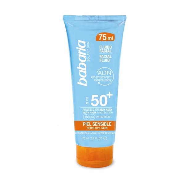 BABARIA SOLAR SENSITIVE SKIN LIQUID SPF50+ 75ML