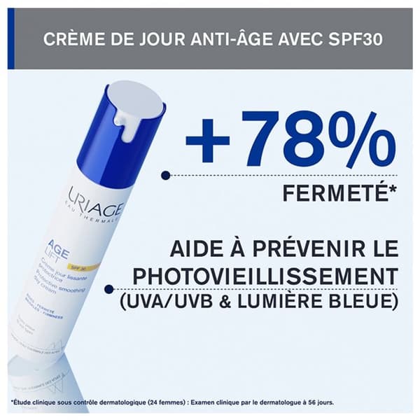 Uriage Ålderslyftande Smoothing Skyddande Kräm Spf30