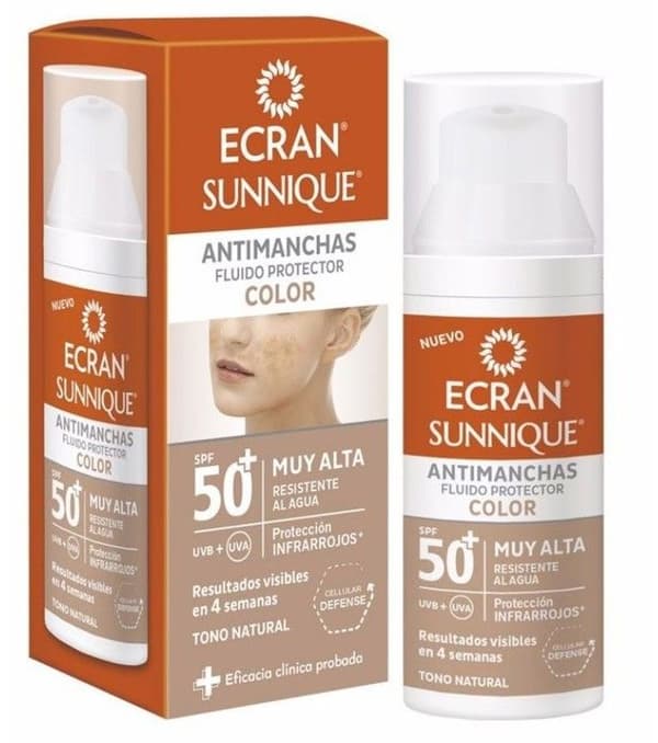 Anti-Dark Spot Sunscreen Fluid Sunnique Color Screen Spf 50+ (50 ml)
