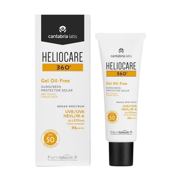 Solskydd - Heliocare - Gel Oil Free Dry Touch - SPF 50 - 50ml - Antioxydant Fernblock