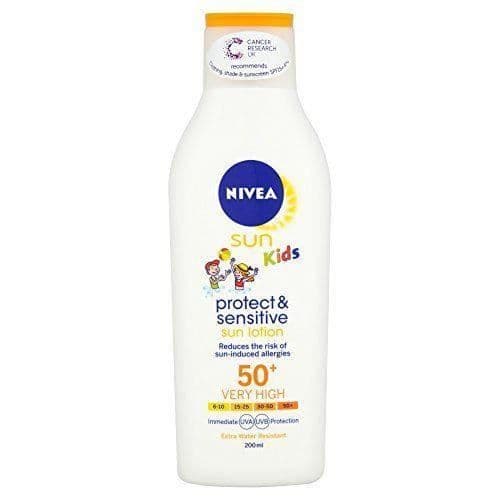 NIVEA SUN® Kids Protect &amp; Sensitive Solskyddscreme 50+ Mycket Hög 200 ml-3677382