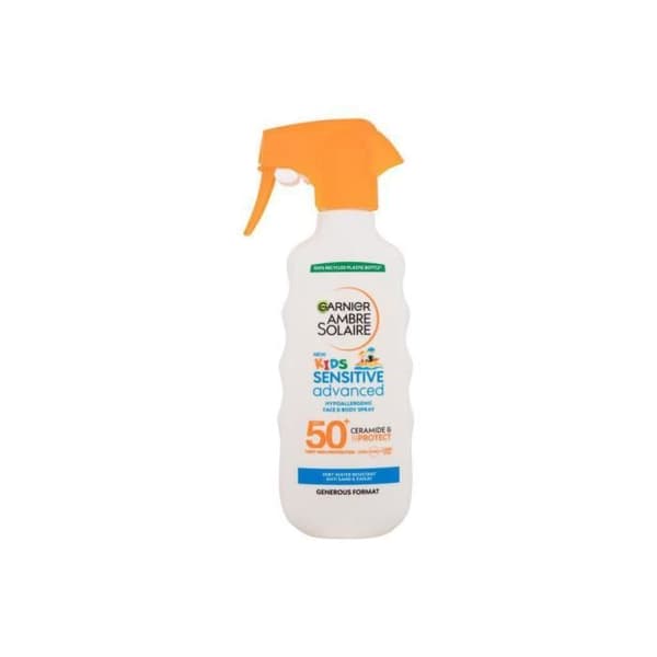 Barnsolspray - Garnier - Ambre Solaire - 270ml - SPF 50+ - Vattentålig - Mjölktextur