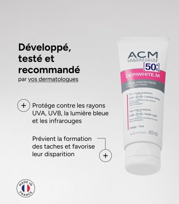 Skyddande kräm - ACM - Dépiwhite - SPF50+ - 40ml - Hypoallergenisk