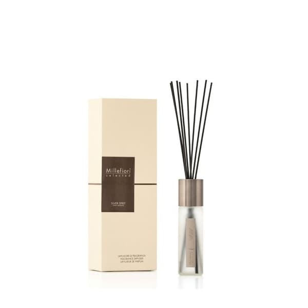MILLEFIORI DIFFUSOR MED STICKOR SELECTED 100ML SILVER SPIRIT HEMDOFT INTERNI