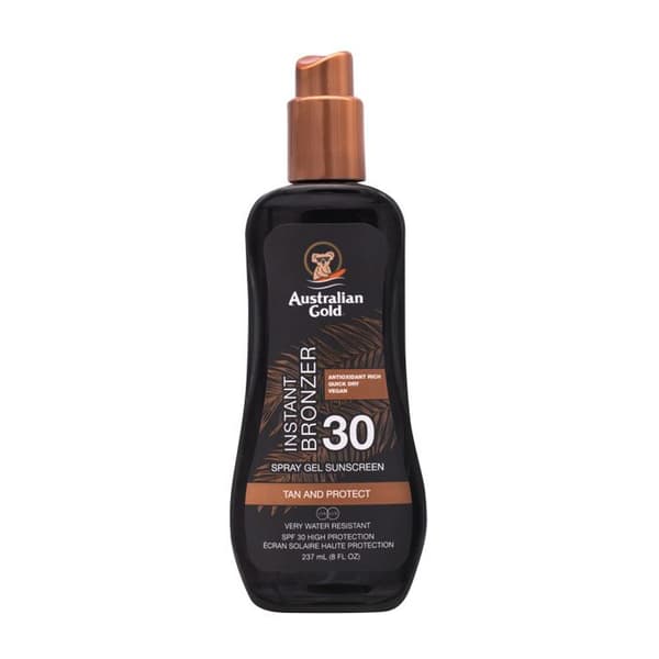 Australienskt Guld Solskydds Spray Gel SPF30 med Bronzande Medel 237ml