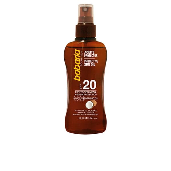 Aurinkosuojaöljy Babaria - Spf 20 - 100 ml