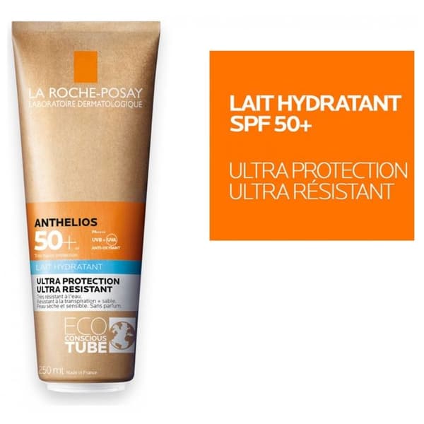 La Roche-Posay Anthelios Solkräm i Moisturizing Milk för Kropp Spf50+ Parfymerad 250 ml Eco-Ansvarig Tub