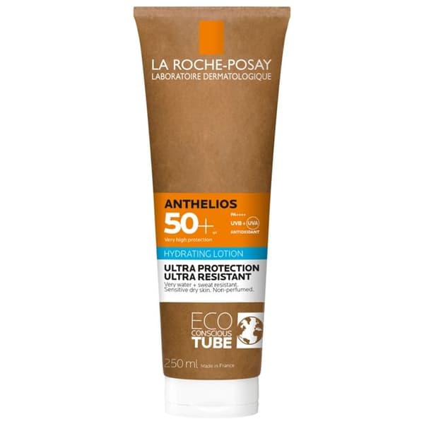 La Roche-Posay Anthelios Solkräm i Moisturizing Milk för Kropp Spf50+ Parfymerad 250 ml Eco-Ansvarig Tub