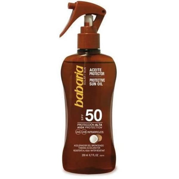 BABARIA SOLAR SPRAY SPF50 200ML SKYDDANDE KOKOSOLJA