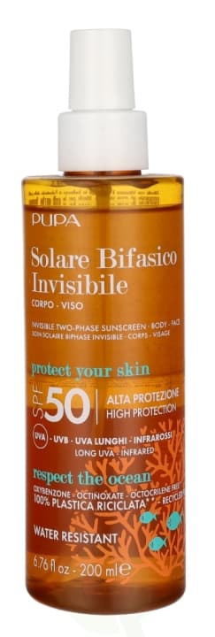 Pupa Milano Pupa Multifunction Invisible Two-Phase Sunscreen SPF50 200 ml