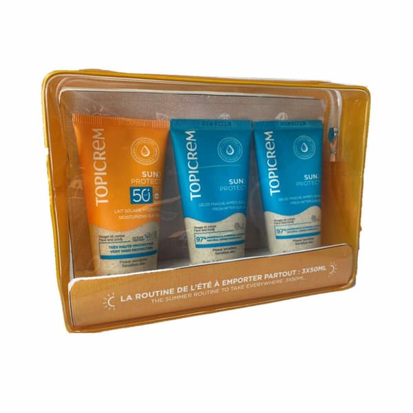 Aurinkosuojasetti Topicrem SUN PROTECT Spf 50 Spf 50+ 3 Kappaletta