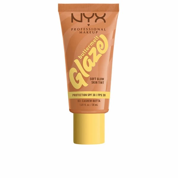 Aurinkosuoja värillä NYX BUTTERMELT GLAZE Nº 03-Cashew Butta Spf 30 30 ml