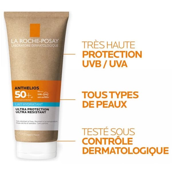 La Roche-Posay Moisturizing Milk Spf50+ Parfymfri kropp och ansikte 75 ml