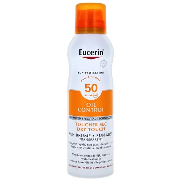 Solsystem - Eucerin - Transparent Spray SPF50 - 200ml - UVA/UVB-skydd - Känslig hud