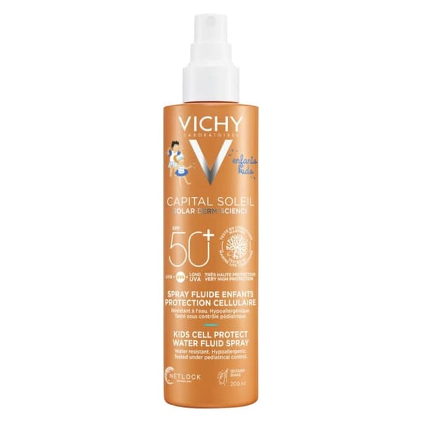 Solcreme spray til børn Vichy Cell Protect Spf 50+ 200 ml