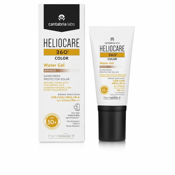 Kasvojen aurinkovoide Heliocare Heliocare 360º Water Gel Color Bronce 50 ml Spf 50