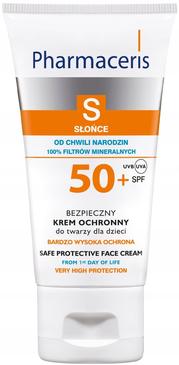 PHARMACERIS S SPF50+ Säker skyddskräm för barn 50 ml