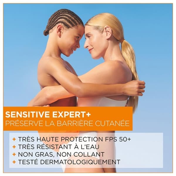 Solkräm - Garnier - Ambre Solaire Sensitive Expert+ - SPF50+ - 175ml - Hypoallergenisk