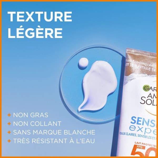 Solkräm - Garnier - Ambre Solaire Sensitive Expert+ - SPF50+ - 175ml - Hypoallergenisk