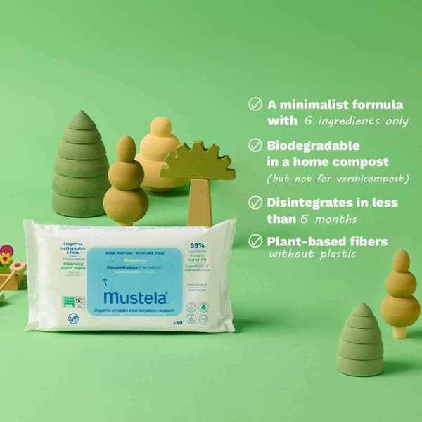 Solcreme til ansigtet Mustela Niño (60 enheder)