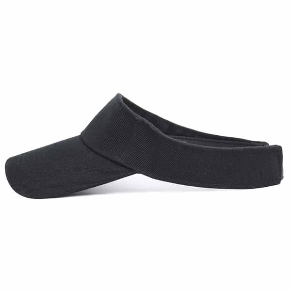 Svart Solskärm Keps Skärm Solkeps Clip-on Kardborre
