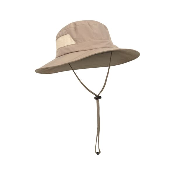 Mountain Warehouse Unisex solhatt med lätt skärm i mesh för vuxna Beige One Size