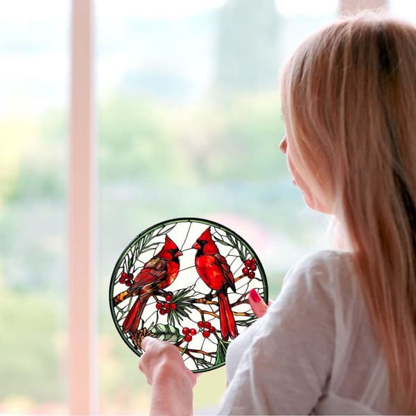 OBOSOE aurinkokeräinikkuna 20cm – roikkuva aurinkoa heijastava mosaiikkilasikoriste, ikkunakoriste kotiin ja puutarhaan