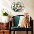 Miniatyrbillede 3 af 6: Bomclap Campanula blyglas solfanger - 15 cm blåklokke dekoration til vindue, håndlavet gave til mor