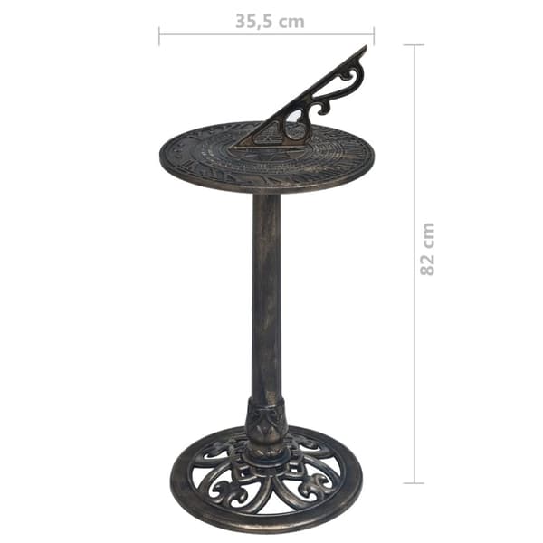vidaXL solur 35,5x82 cm plastik bronzefarvet -  Solure