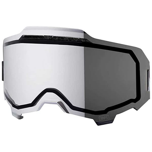 100percent Udskiftningslinser Armega Transparent Injected Dual Pane Vented Mirror Silver Flash Lens/CAT2