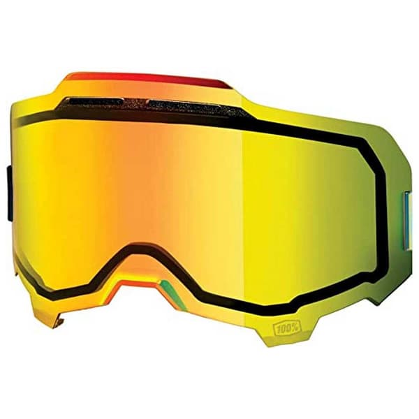 100percent Udskiftningslinser Armega Gylden Injected Dual Pane Vented Mirror Gold Lens/CAT2
