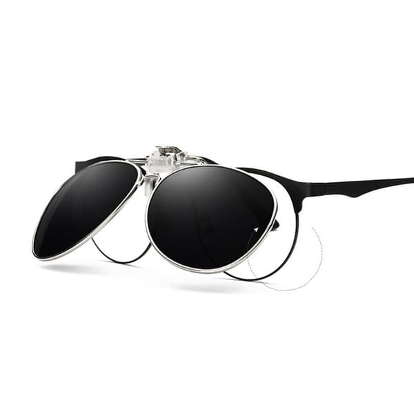 Aviator-solbriller med UV400-beskyttelse og svart linsefarge