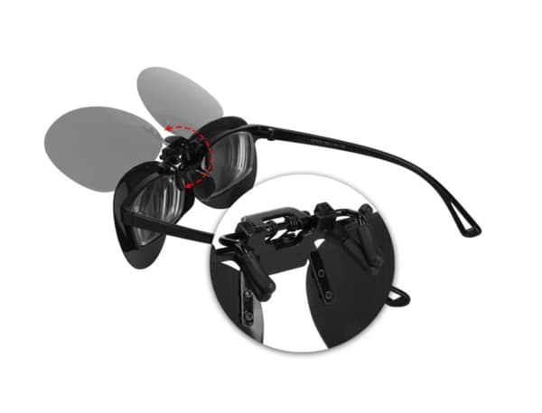 Clip-on solbriller