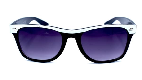 RETRO SUNGLASSES SORT OG HVID
