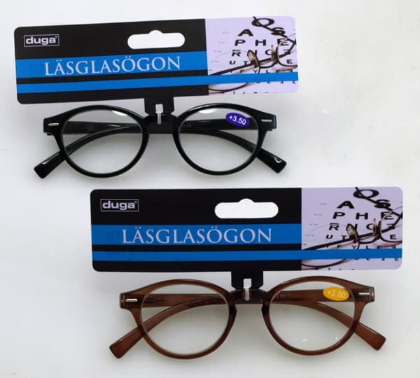 DUGA Läsglasögon Svart