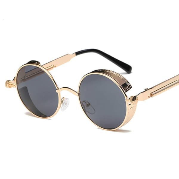 Steampunk Retro Solbriller Røgfarvet/Guld